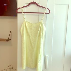 Yellow mini dress
